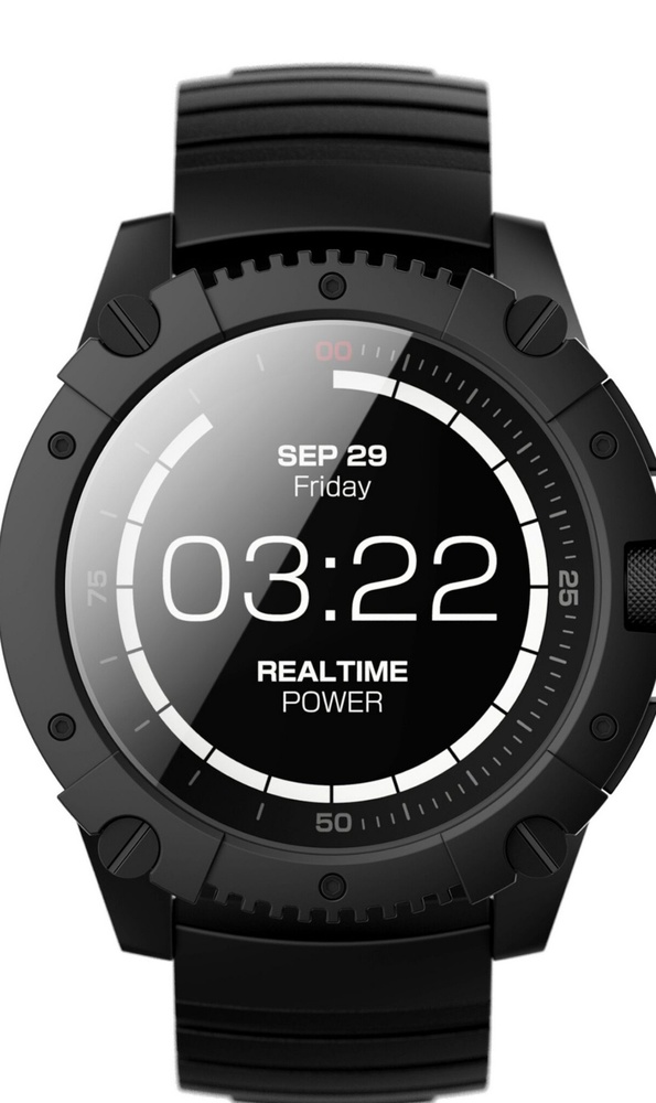 Smartwatch Matrix pw05 black silicon, unisex